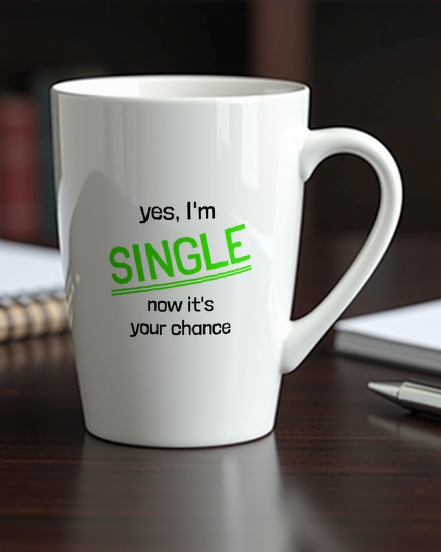 I’m Single Now It Is Your Chance - Lustiger Single Spruch – Tasse