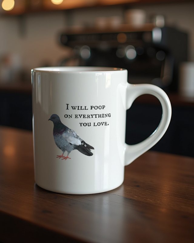 I Will Poop On Everything - Lustiges Tauben – Tasse