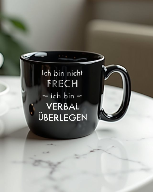 Ich bin nicht frech ich bin verbal überlegen - Spruch – Tasse