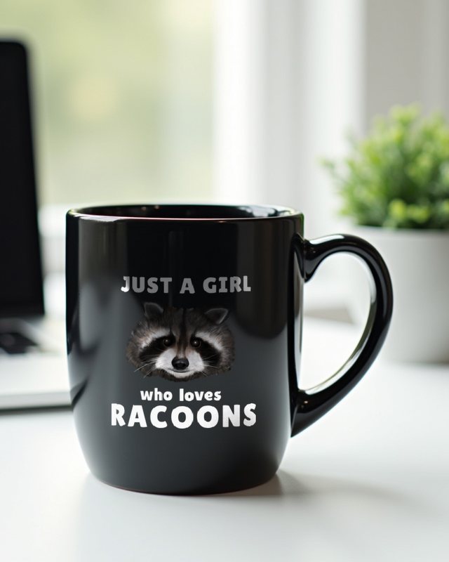 Just a Girl Who Loves Raccoons - Raccoon Gift for Girls – Mug