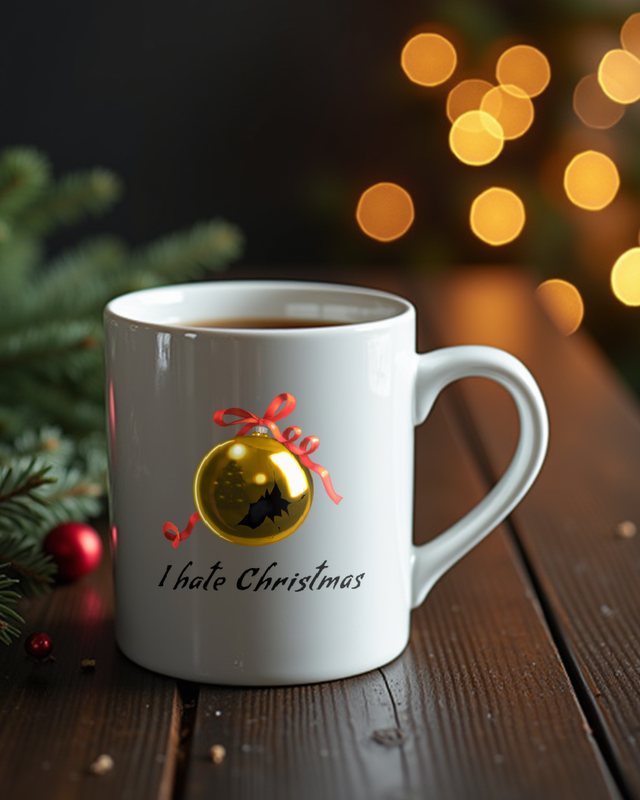 Broken Christmas Ornament - I Hate Christmas Anti Xmas – Mug