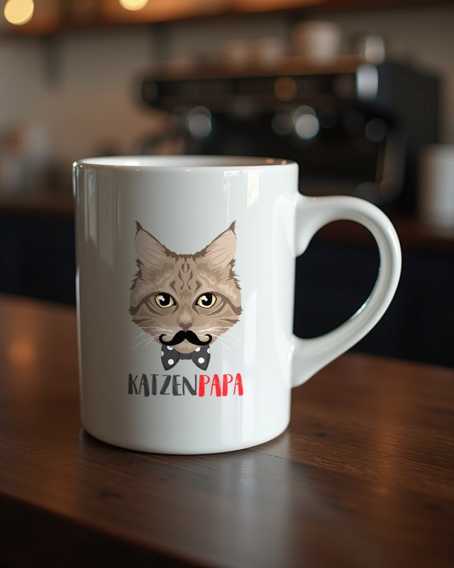 Katzen Papa - Lustiges Geschenk für Katzenliebhaber Männer – Tasse