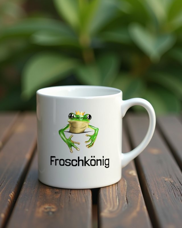 Kleiner süßer Frosch als Froschkönig - Frosch Geschenk – Tasse