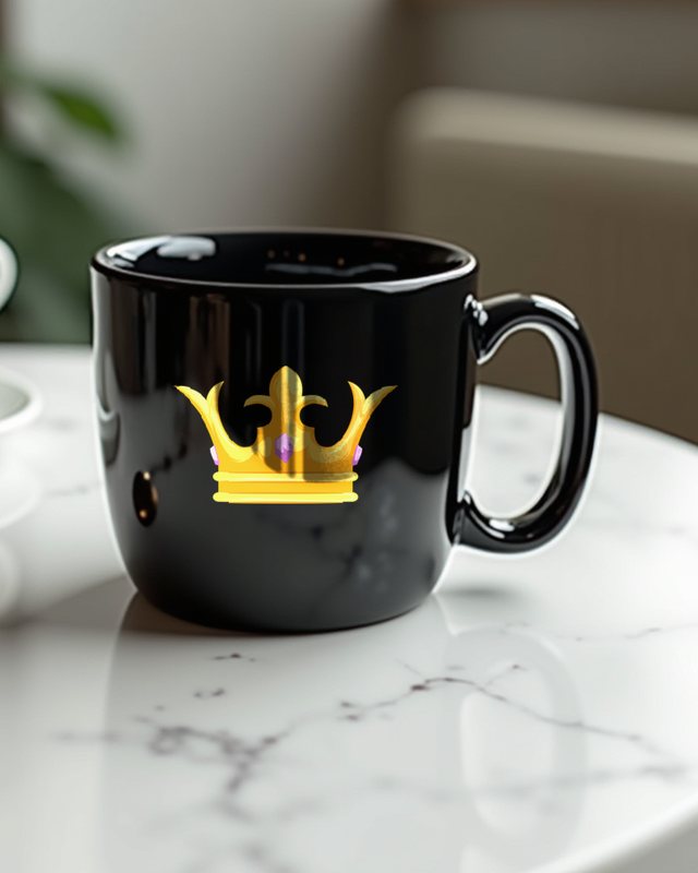 Krone Motiv - Schlichtes Design für Königinnen und Könige – Tasse