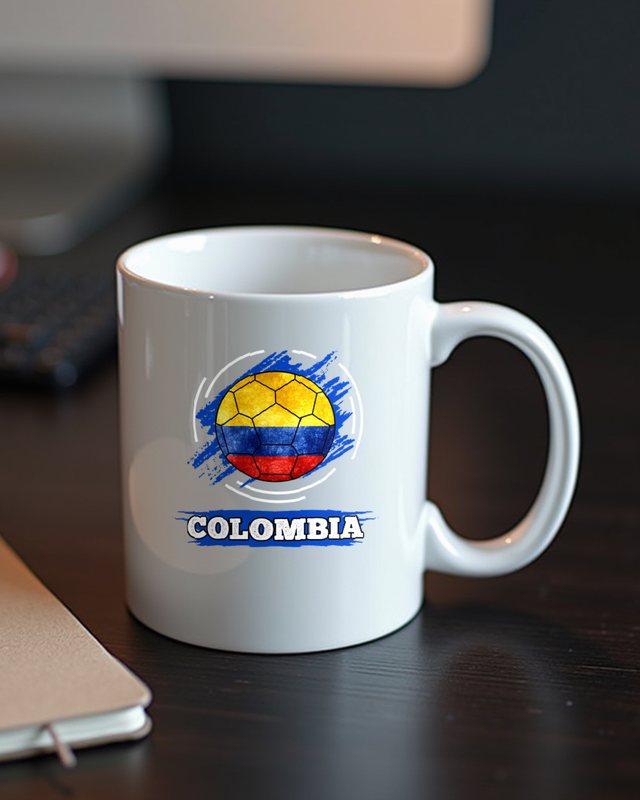 Länderflagge Kolumbien - Fan Motiv für Kolumbien-Fans – Tasse