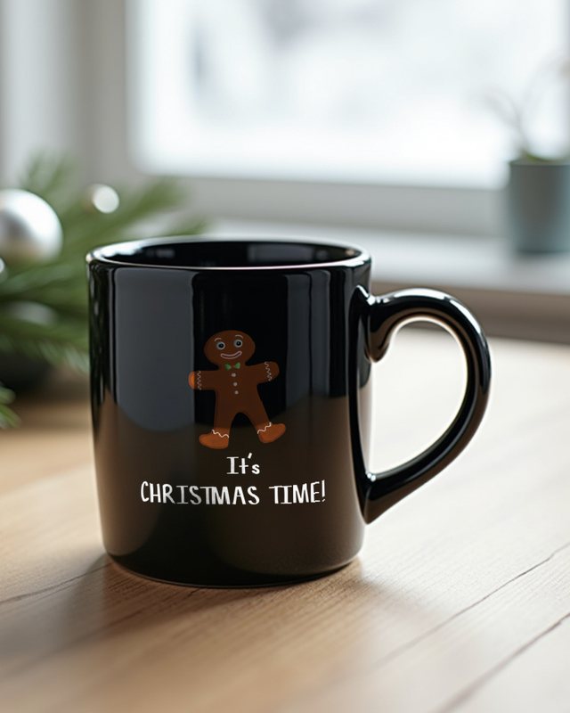 Lebkuchenmann - Christmas Time - Weihnachtsbäckerei Motiv – Tasse