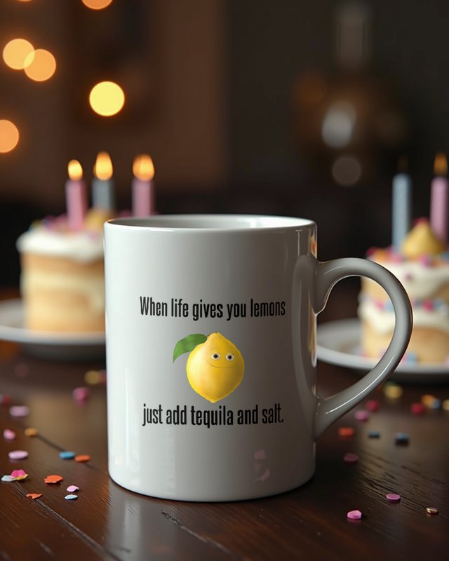 Life Gives You Lemons Add Tequila - Lustiger Party Spruch – Tasse