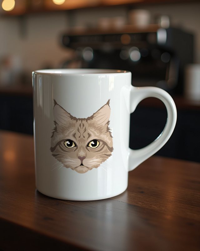 Maine Coon Katze - Katzenporträt für Katzenfans – Tasse
