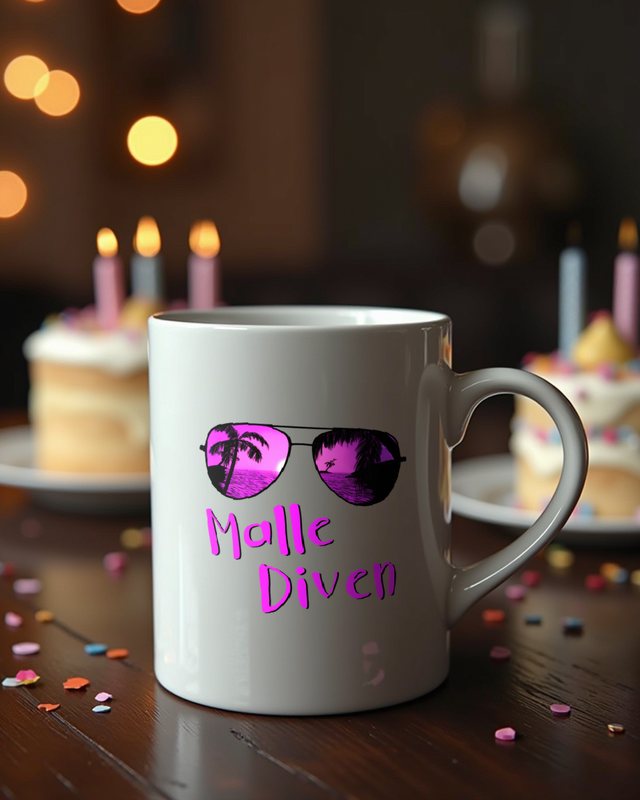 Malle Diven - Lustiges Mallorca für Frauen – Tasse