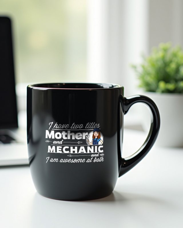 Mechanic and Mother - Funny Mom Mechanic Gift – Mug
