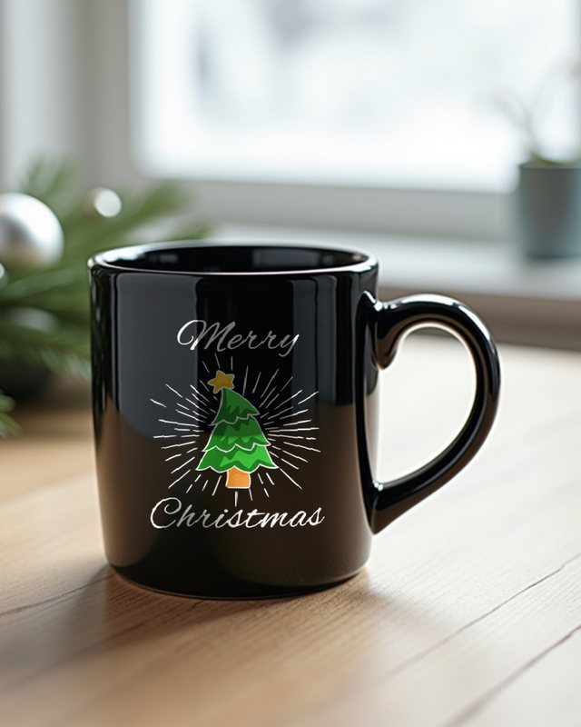 Merry Christmas - Schlichtes Frohe Weihnachten Motiv – Tasse