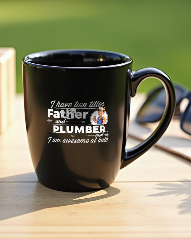 Plumber and Father - Installateur Papa Vatertag – Tasse