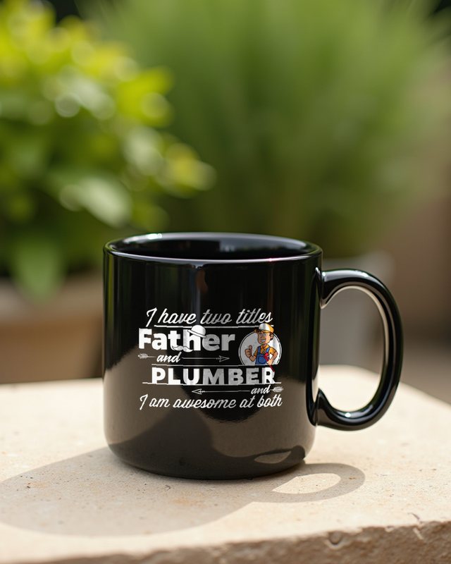 Plumber and Father - Installateur Papa Vatertag – Tasse