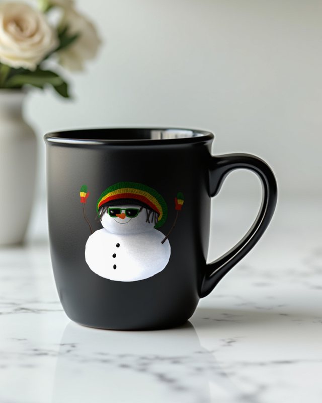 Rasta Snowman - Cool Reggae Winter Design – Mug