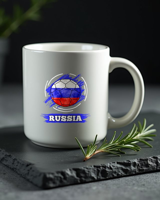 Russische Flagge - Stolzes Motiv für Russland-Fans – Tasse