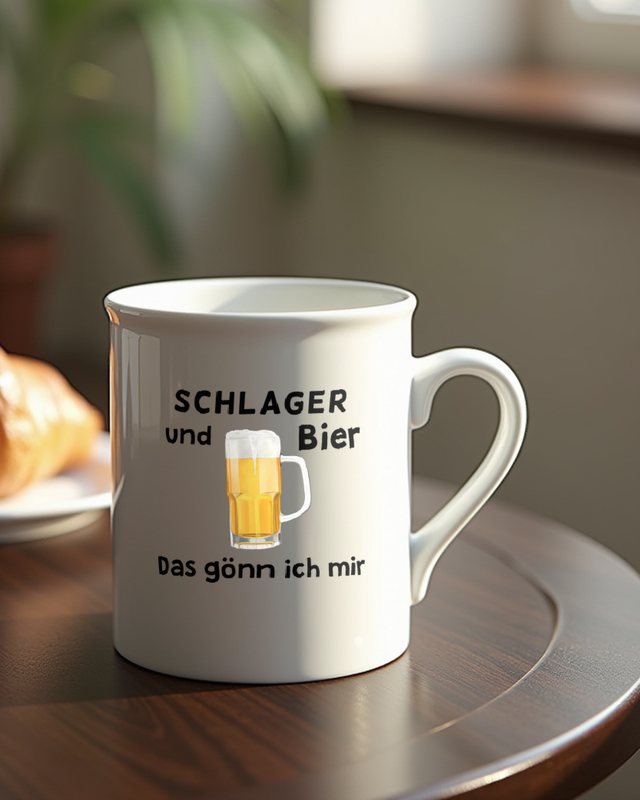 Schlager und Bier - Das gönn ich mir - Partyshirt – Tasse