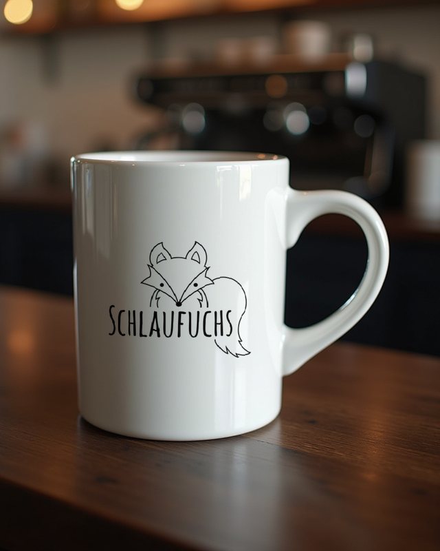 Schlaufuchs - Lustiger Schriftzug für Besserwisser – Tasse