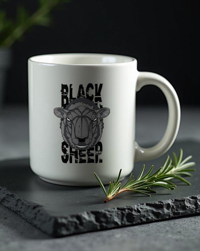 Black Sheep Design - Funny Gift for the Family Rebel – Mug