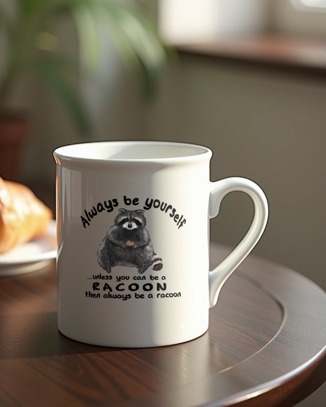 Be Yourself or a Raccoon - Funny Raccoon Saying – Mug