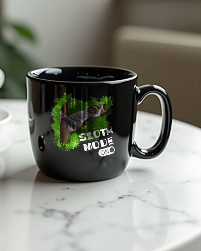 Sloth Mode On - Lazy Sloth in a Tree with Switch – Mug