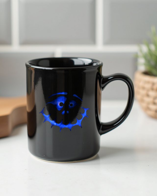 Haunted Halloween Face 5 in Blue - Halloween Design – Mug