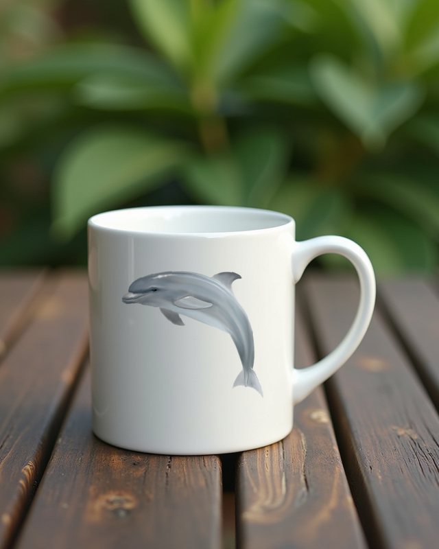 Süßer Delfin - Niedliches Meerestier Motiv für Delfinfans – Tasse