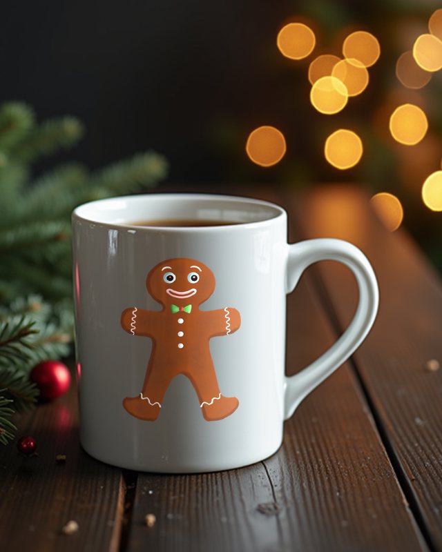 Sweet Gingerbread Man - Cute Christmas Cookie Design – Mug