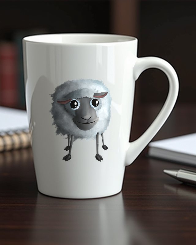 Süßes lächelndes Schaf - Geschenk für Schafliebhaber – Tasse