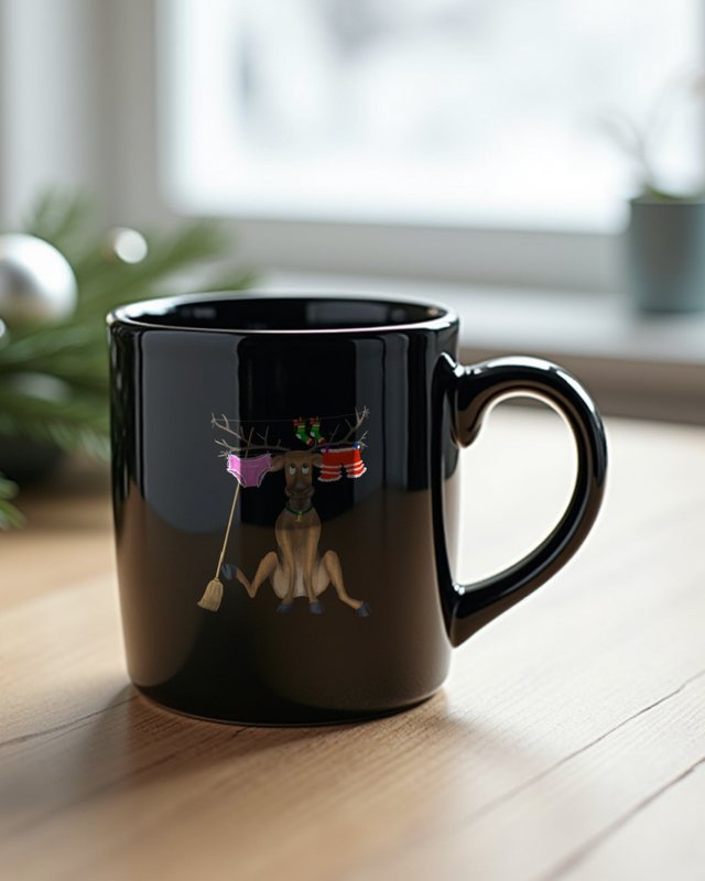 Süßes Rentier nach Weihnachten - Lustiges Weihnachtsmotiv – Tasse