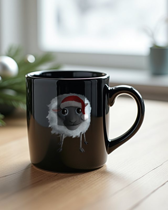 Sweet Sheep Likes Christmas - Happy Christmas Design – Mug
