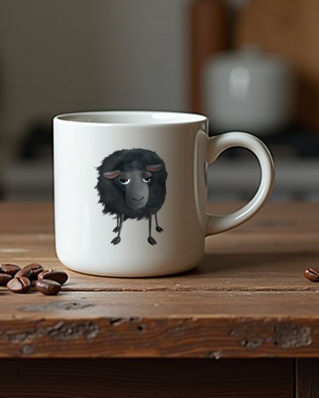 Cute Black Sheep - Funny Gift for Sheep Lovers – Mug
