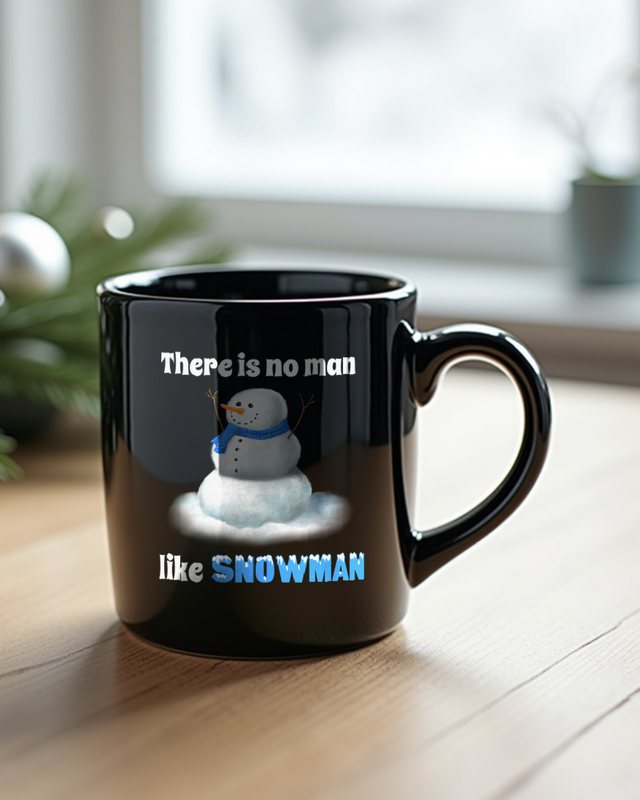 There is no Man like Snowman - Lustiger Schneemann Spruch – Tasse