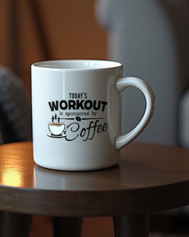 Today’s Workout - Lustiges Kaffee Motiv statt Fitness – Tasse