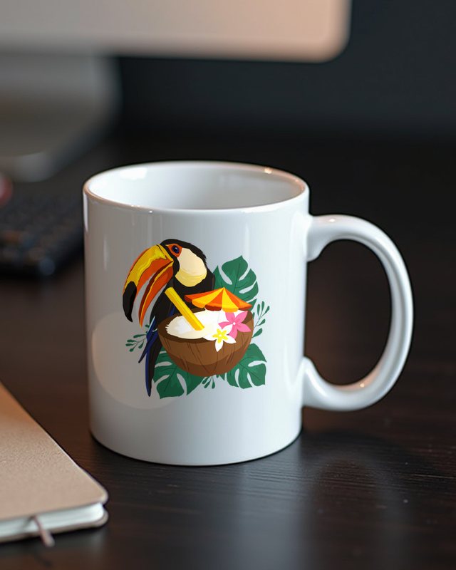 Toucan Summer - Tukan Sommer Motiv für Tropenfans – Tasse