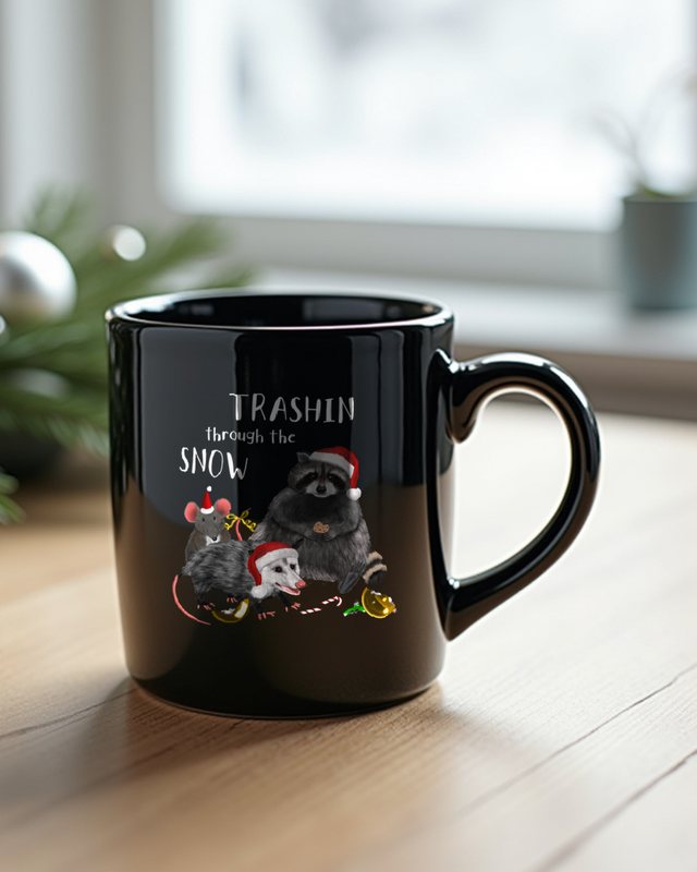 Christmas Raccoon Mouse Rat Opossum - Cute Animal Crew – Mug