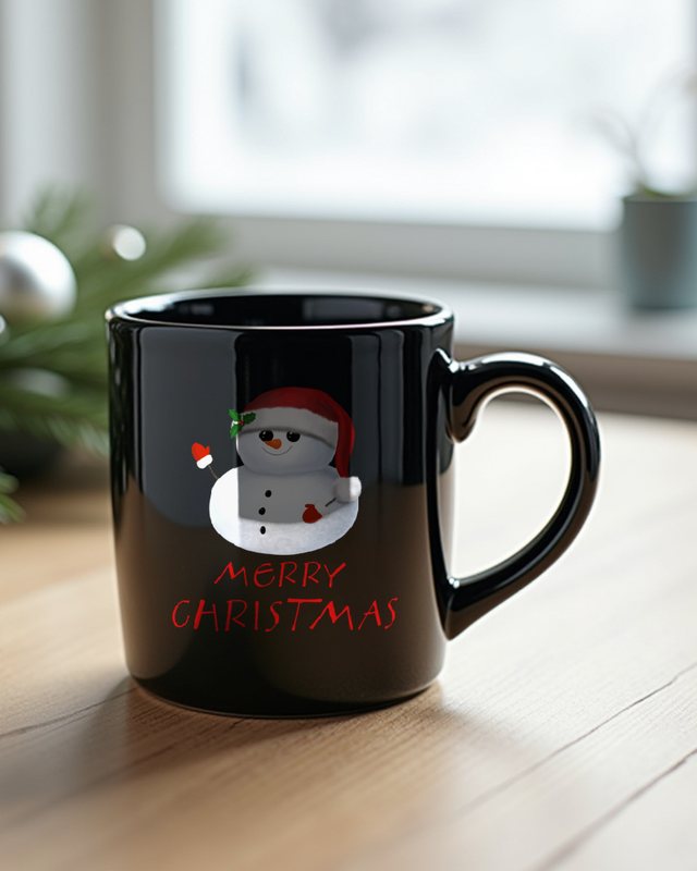 Weihnachts Schneemann - Klassisches Weihnachtsmotiv – Tasse