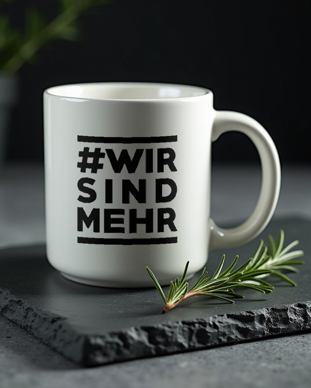 #Wir sind mehr - Statement für Zusammenhalt und Vielfalt – Tasse