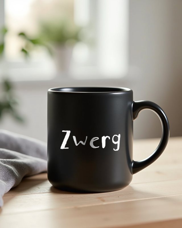 Zwerg - Lustiger Schriftzug für kleine Menschen – Tasse