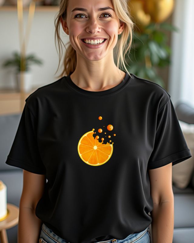 Leckere Zitrusorange - Sommer Obst Motiv Orange – T-Shirt