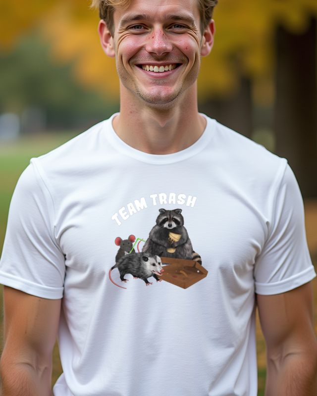 Team Trash - Raccoon Opossum and Mouse Funny Animal Crew – T-Shirt