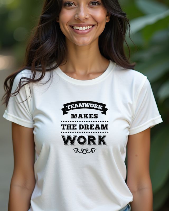 Teamwork Makes The Dream Work - Lustiges Büro Motto – T-Shirt