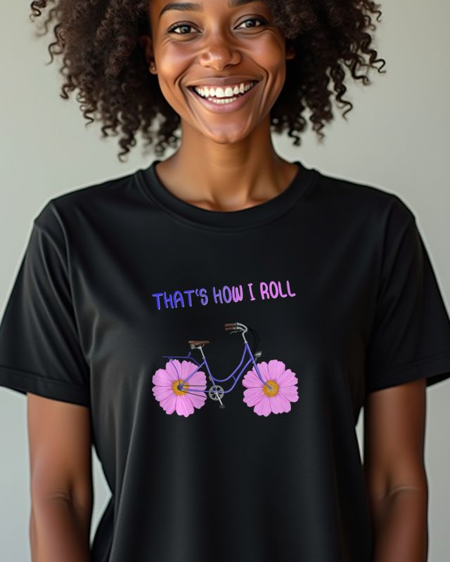 Thatβs How I Roll Bike with Flowers - Cute Cycling