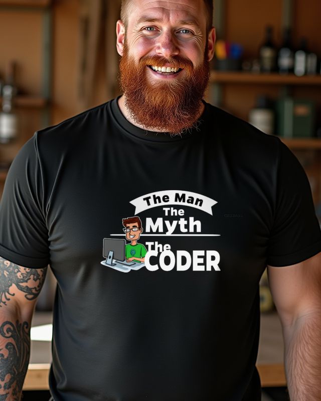 The Man The Myth Coder - Funny Programmer Gift – T-Shirt