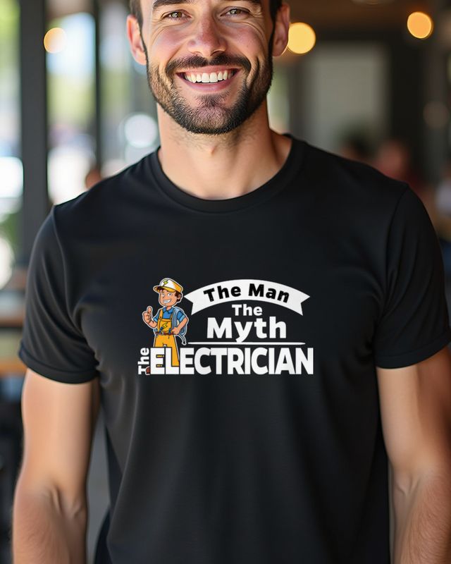 The Man, The Myth, The Electrician - Electrician Gift – T-Shirt
