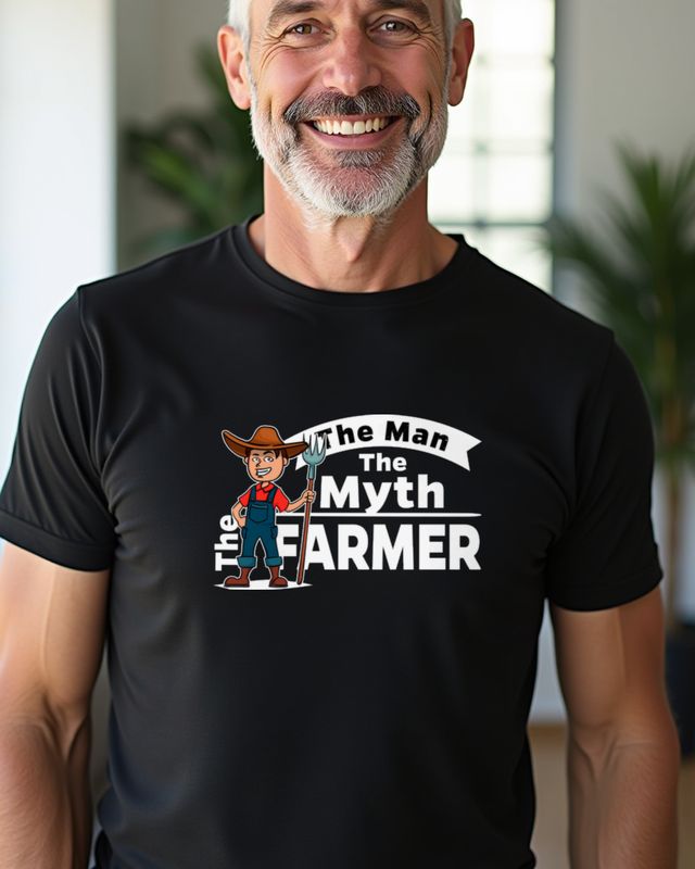 The Man, The Myth, The Farmer - Funny Farmer Gift – T-Shirt