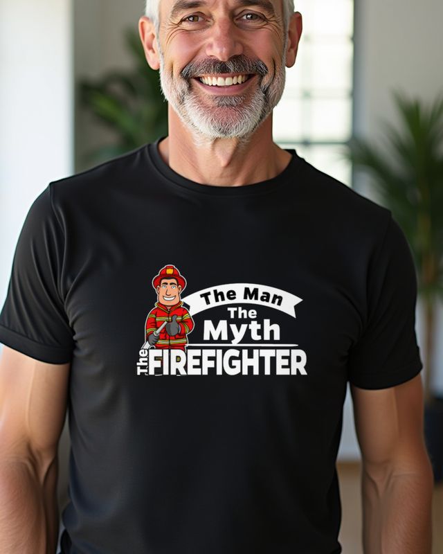 The Man, The Myth, The Firefighter - Feuerwehr Geschenk – T-Shirt