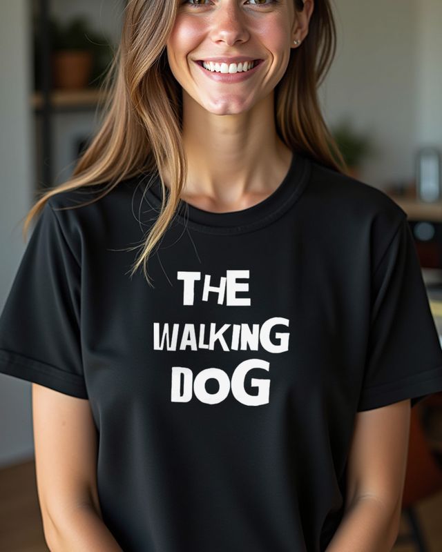 The Walking Dog - Lustiges Gassi Motiv für Hundebesitzer
