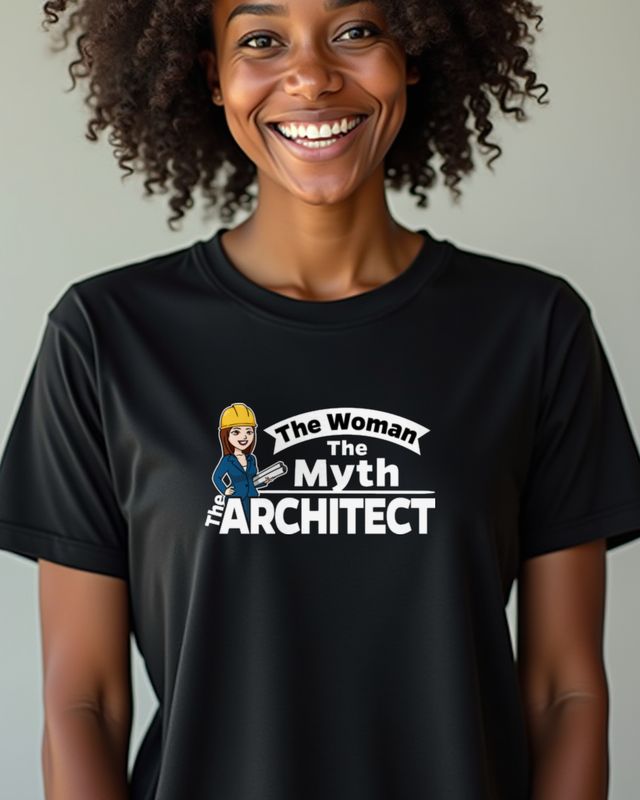 The Woman The Myth Architektin - Lustiges Geschenk für Sie – T-Shirt