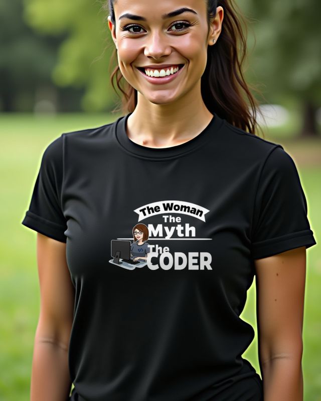 The Woman The Myth The Coder - Programmiererin Geschenk – T-Shirt