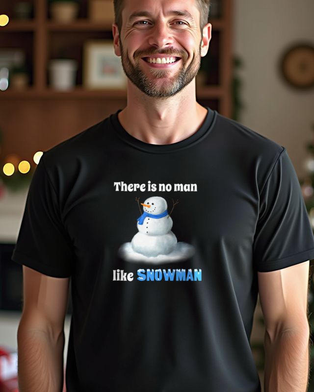 There Is No Man Like Snowman - Funny Snowman Pun โ T-Shirt